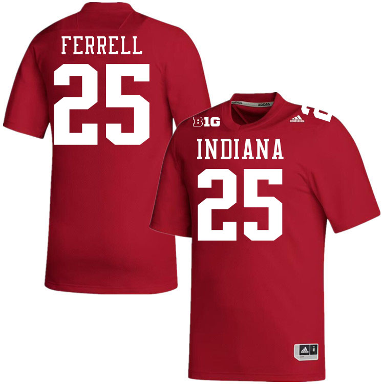 #25 Amare Ferrell Indiana Hoosiers Football Jeresys College Apparels,Uniforms Stitched-Crimson